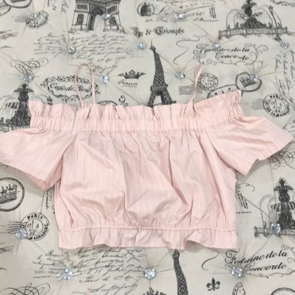 BP. Cold Shoulder Ruffle Trim Top - Picture 7 of 7